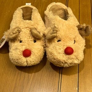 Rudolph Plush Holiday Slippers. Size Women’s 6-7. NWT